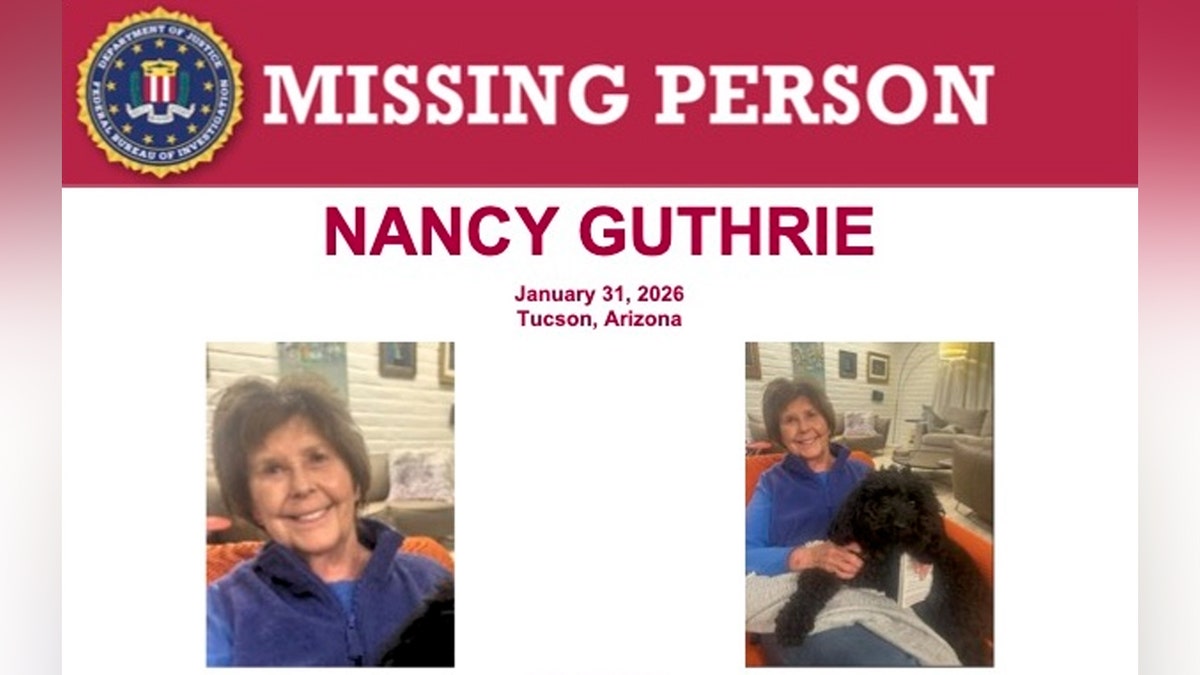 Nancy Guthrie FBI missing persons poster