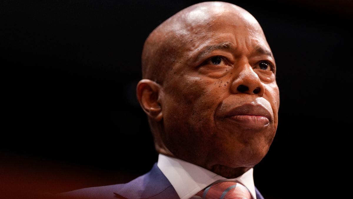 Eric Adams, then-mayor of New York, listens during a hearing in D.C.
