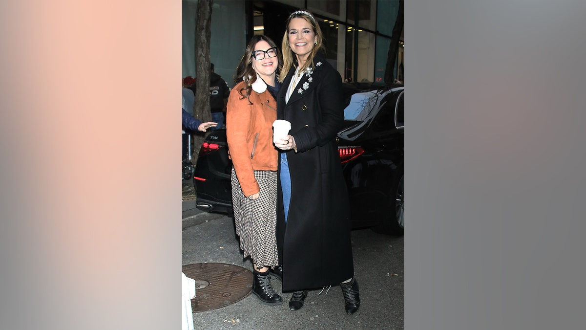 Savannah and Annie Guthrie outside the TODAY show