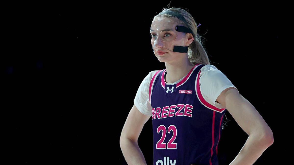 Cameron Brink playing for the Breeze