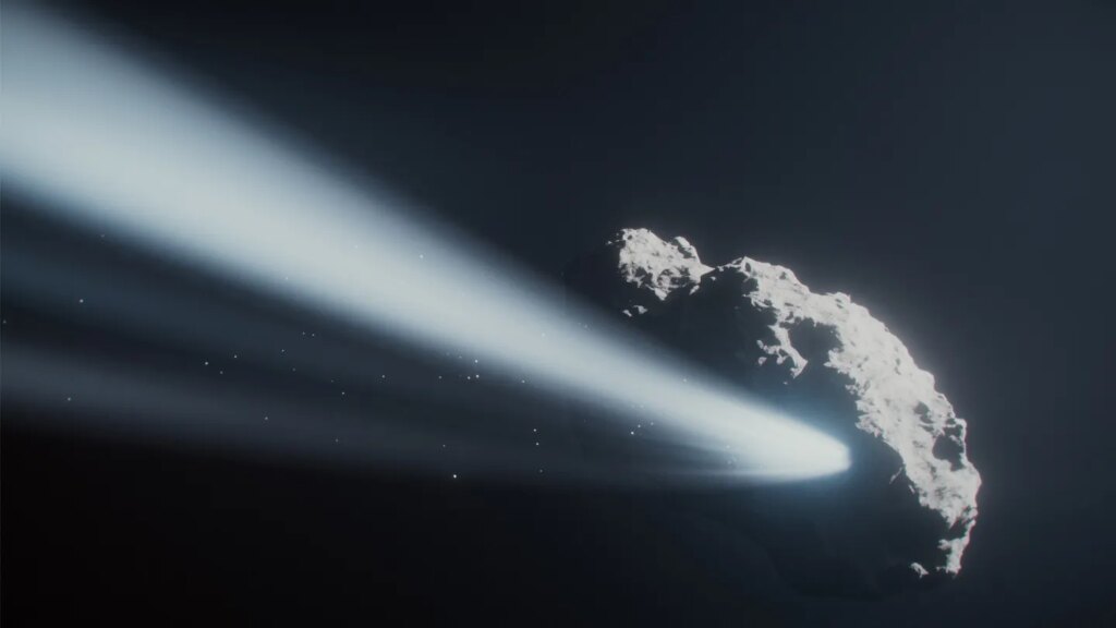A comet may have flipped its spin and entered a death spiral