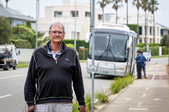 Brighton resident Rowan Thompson said there should be designated bays for buses to park in. 