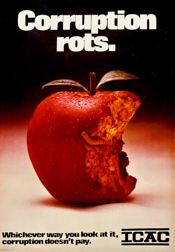 A Hong Kong ICAC poster discouraging corruption.