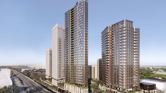 A concept images of the development at 1 King St in Concord