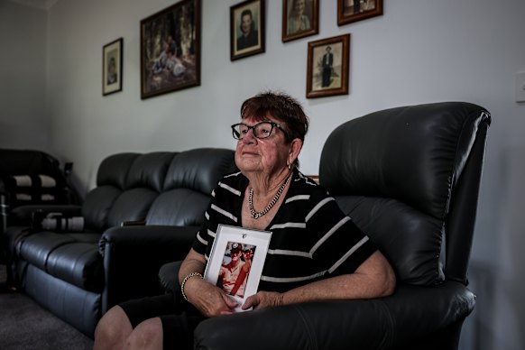 Glenys Mulcahy reflecting on a life well lived with her husband Brian.