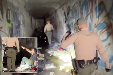 Corridors of filth as authorities clear yet another homeless encampment inside LA storm drain