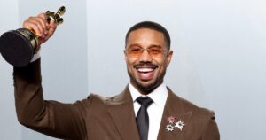 Michael B. Jordan Celebrates 2026 Oscars Win at In-N-Out Burger With Group of Screaming Fans