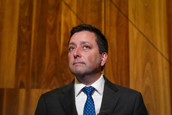Opposition public transport spokesman Matthew Guy.