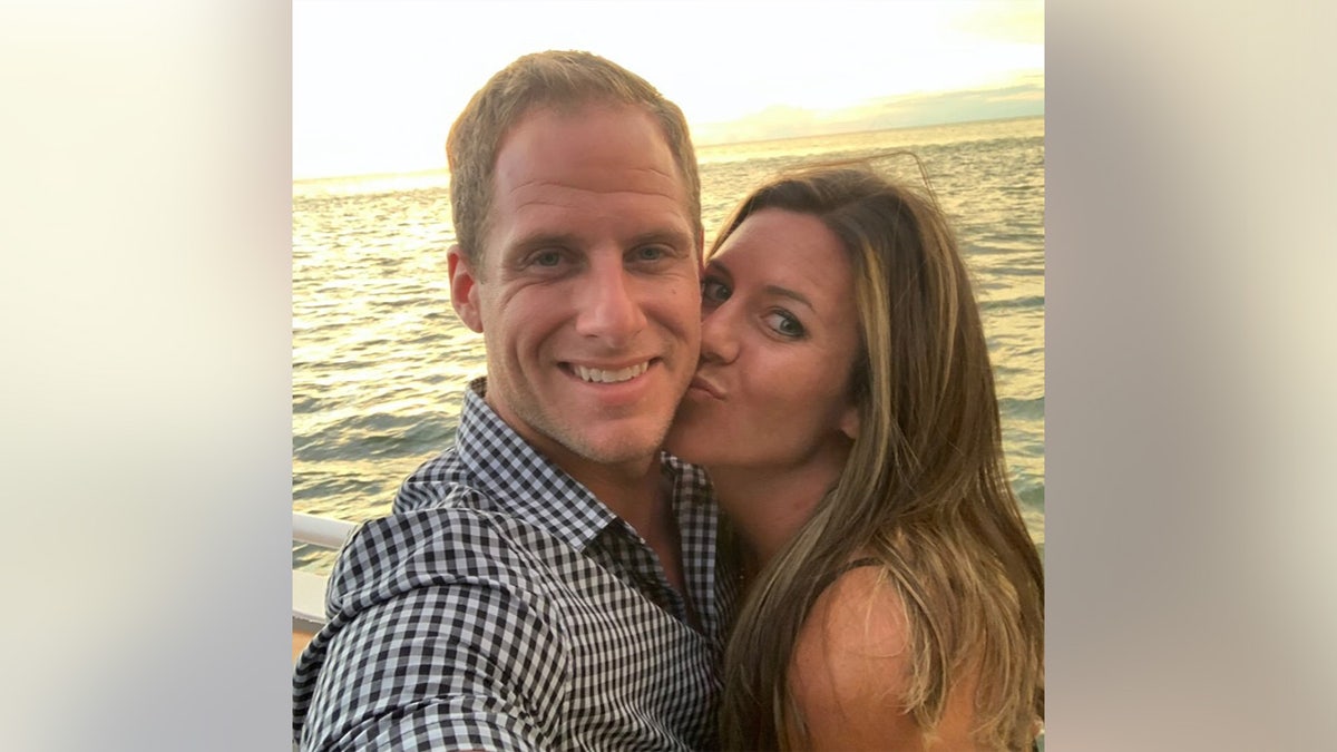 Ashley Flynn and her husband in an undated photo