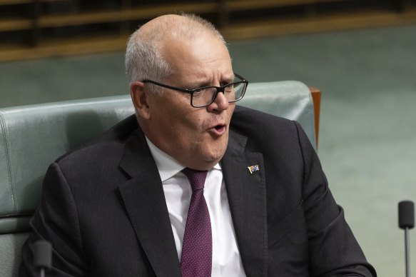 Former prime minister Scott Morrison, happy to be off the hook
