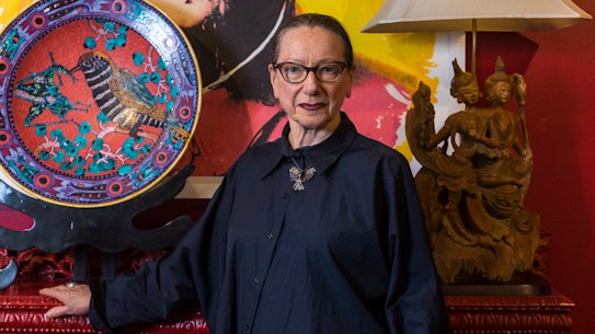 31/01/19Australian fashion industry legend Christine Barro at her new headquarters iin Collins Street. Photograph by Chris Hopkins