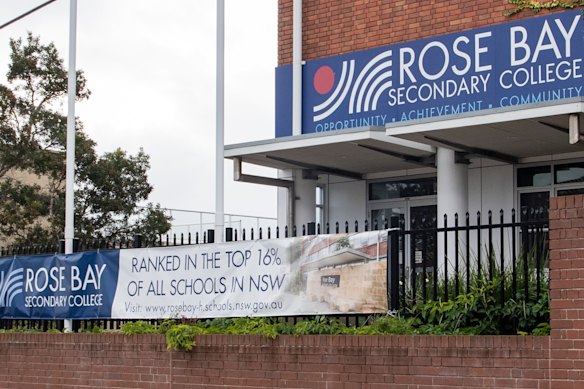 Rose Bay Secondary College in Dover Heights.