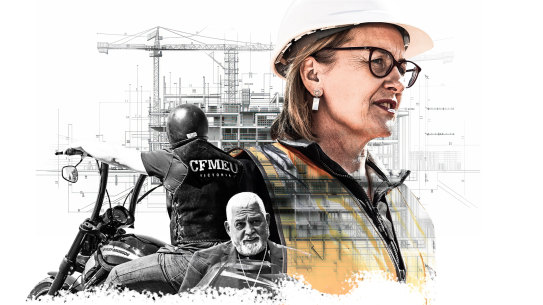 Mick Gatto and Victorian Premier Jacinta Allan.  