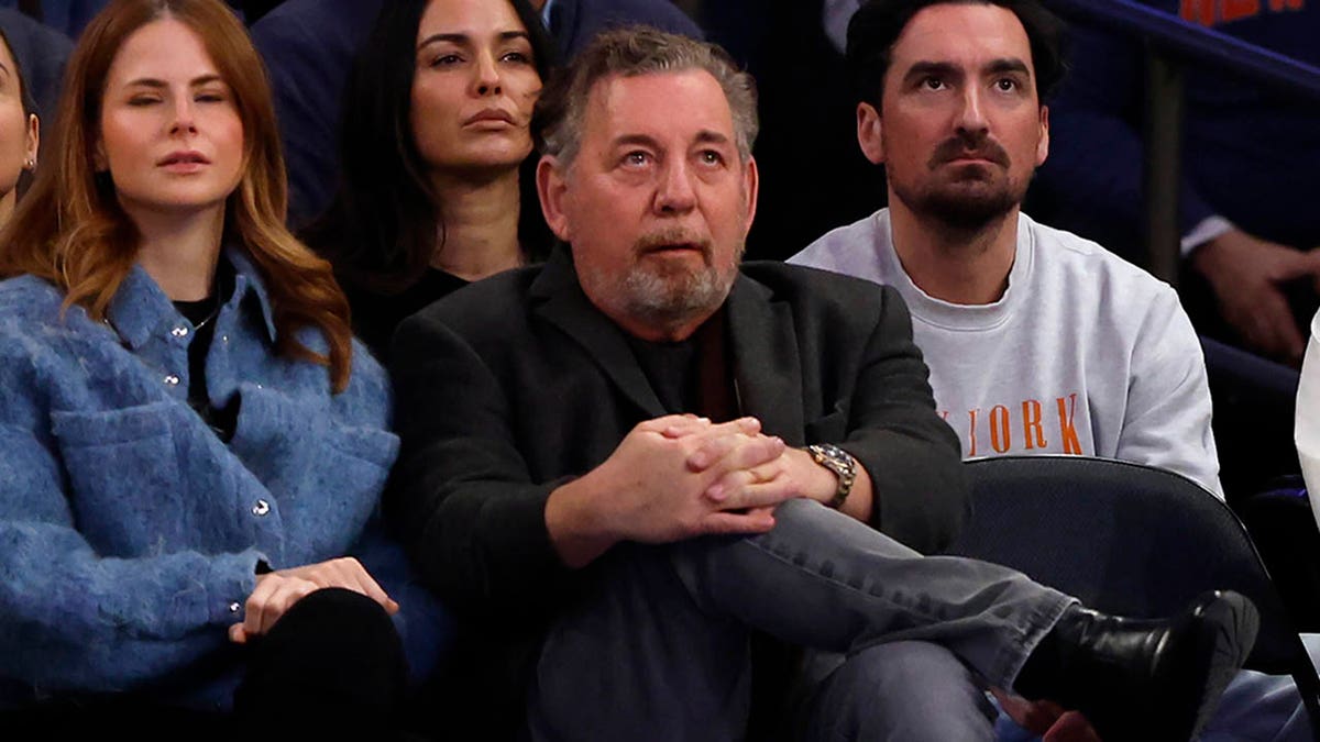 Jim Dolan attends a game