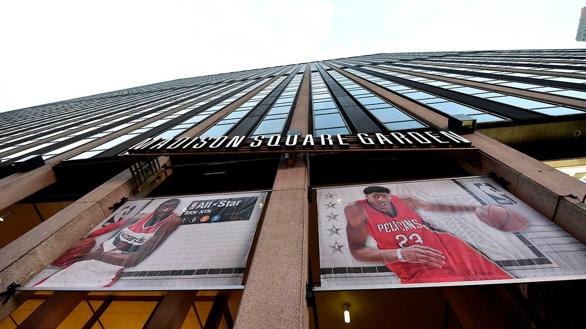 An exterior view of Madison Square Garden