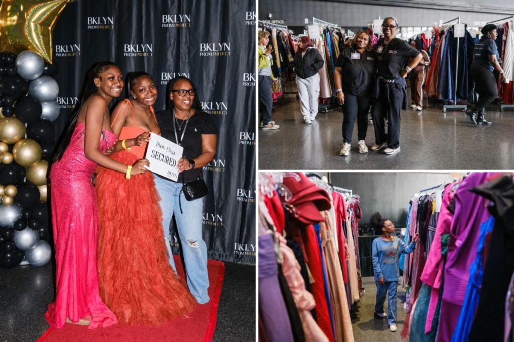 Exclusive | Teens flock to NYC’s biggest ever prom dress shopping event — where they get to pick out dresses and tuxes for free
