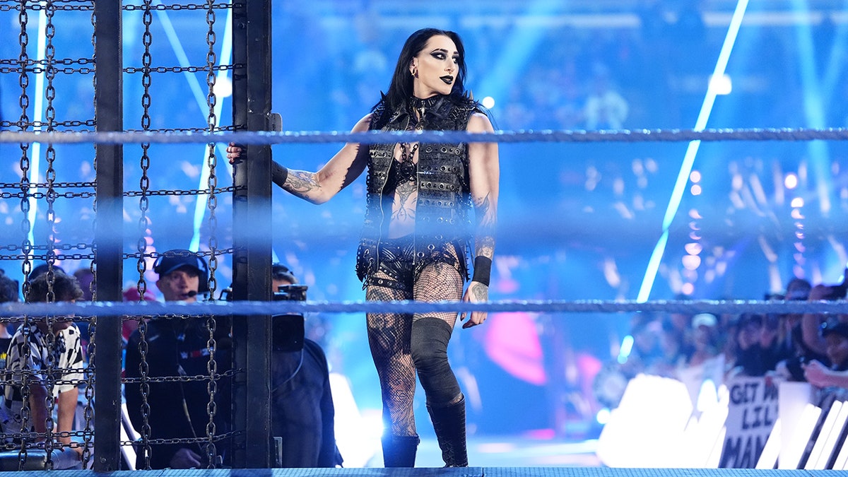 Rhea Ripley enters the chamber