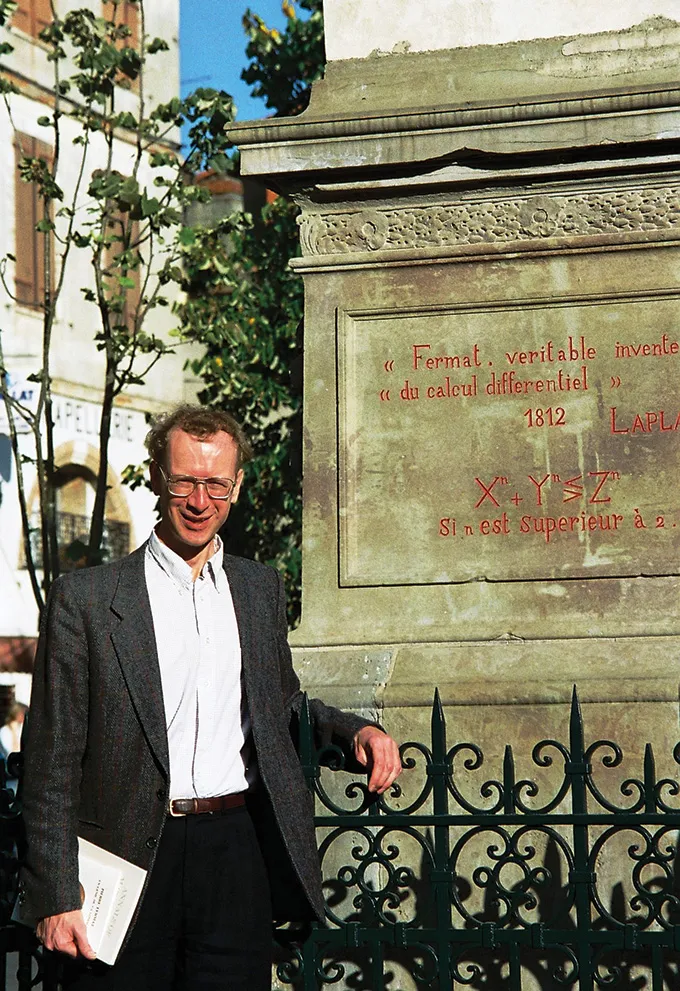 A portrait of Andrew Wiles.