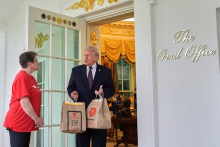 Donald Trump Asks DoorDash Driver About Men Playing Women’s Sports