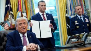 Pentagon urges Congress to codify ‘Department of War’ name change it estimates will cost $52 million