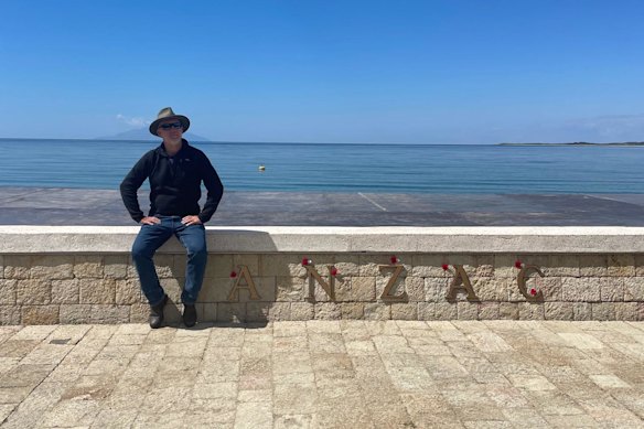 Malcolm Knox during his first visit to Gallipoli this month.