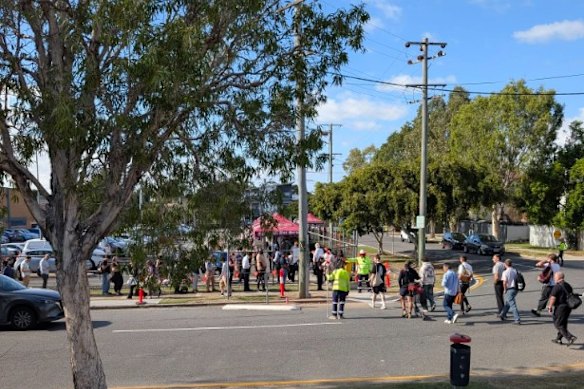 Queues of passengers at Northgate Station snaked around suburban streets. 