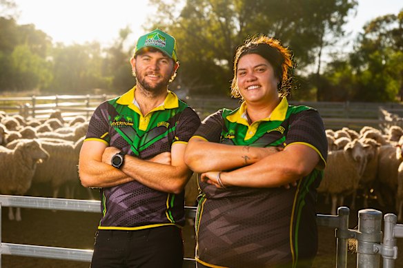 “When he’s got a lot going on,” Brittnee says of Lachlan, “I’ll put a message up that he’s out of range, and everyone rings me instead. I’m like his bodyguard.”  