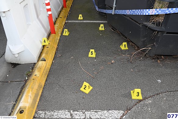 Crime scene photos from Gavin Preston killing, released by the court. 