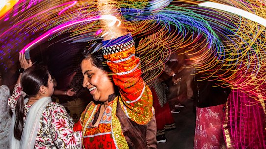 Covering western Sydney: how the Herald’s photographer captured Hindu celebrations as locals lit up their homes in Phantom Street, Nirimba Fields, as part of Blacktown City’s Diwali Lights in October.