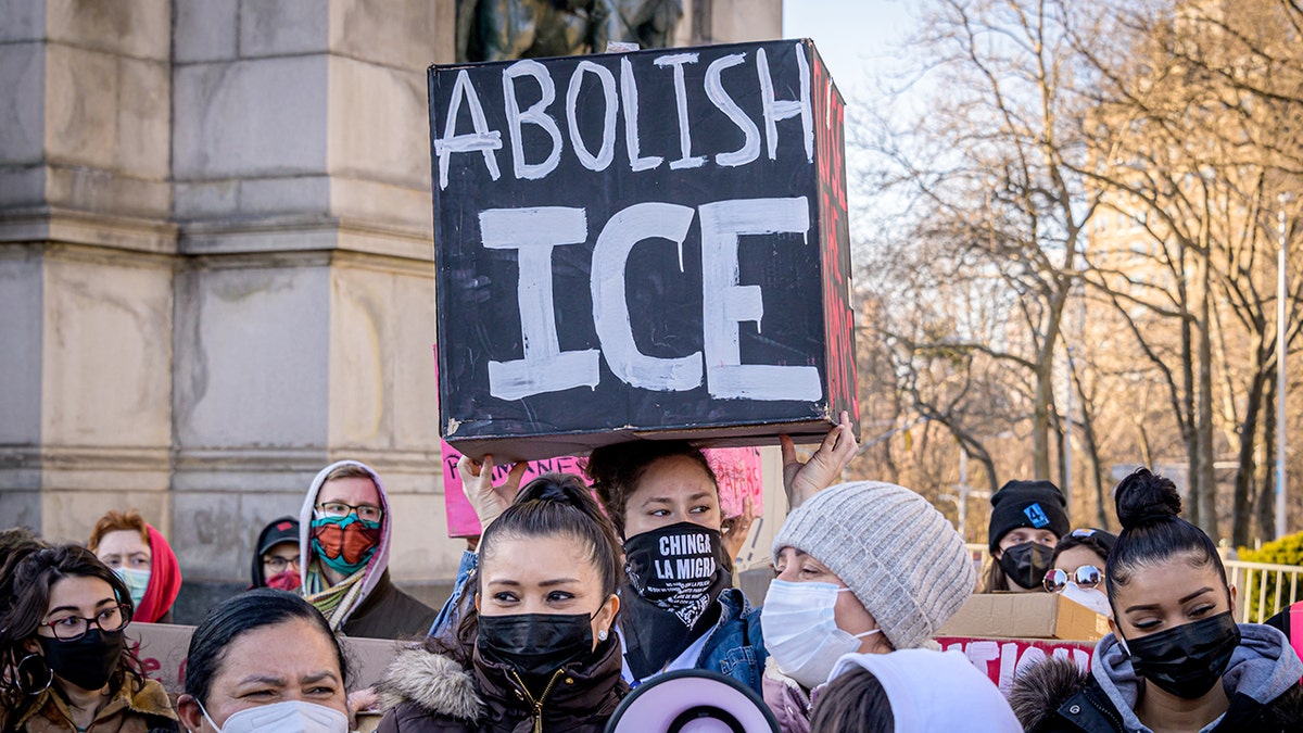 Abolish ICE protest sign