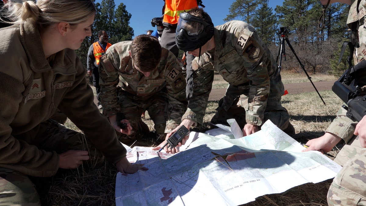 Cadets study map