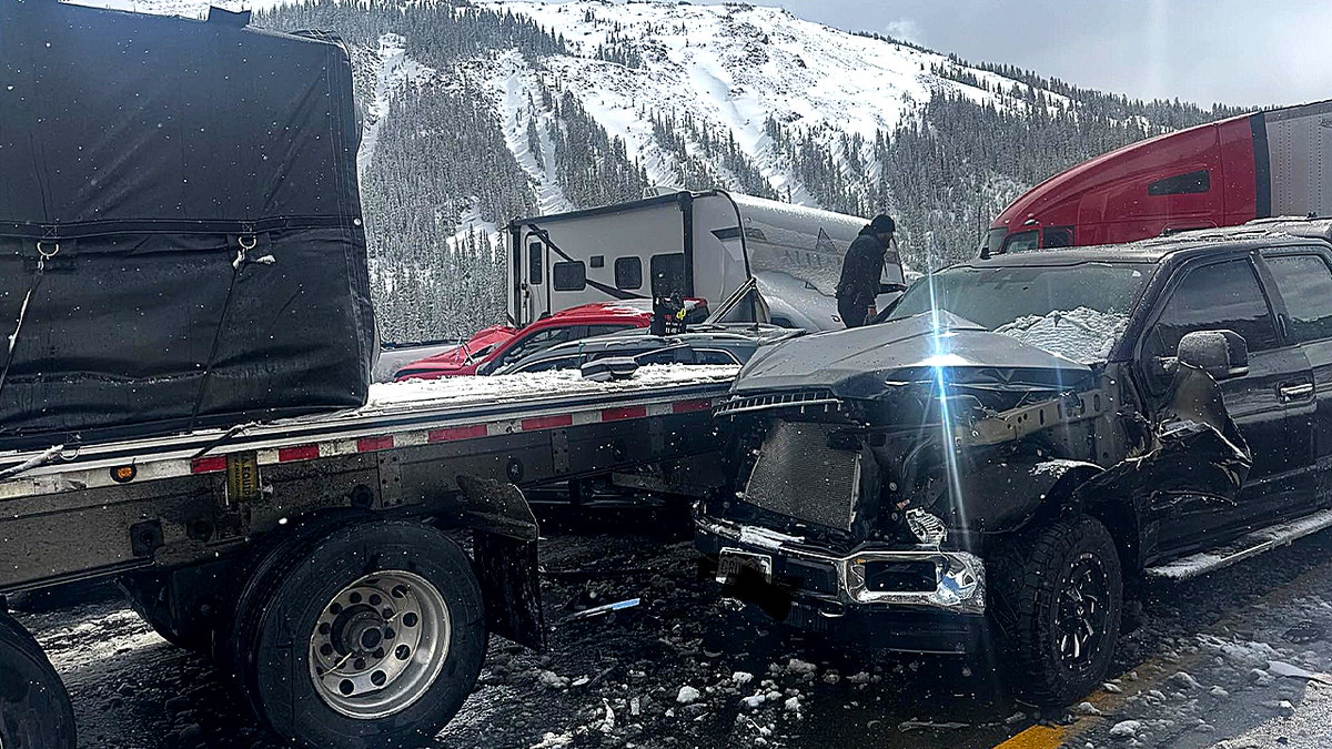 Truck collision in Colorado pileup