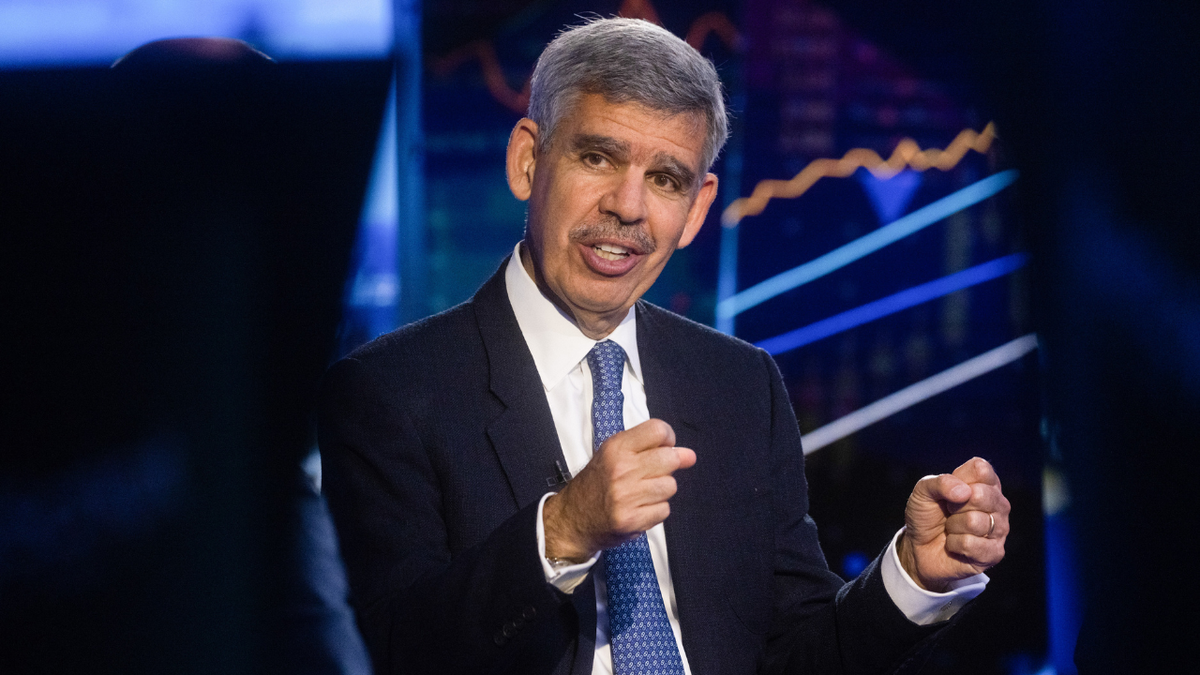 Mohamed El-Erian, chief economic advisor for Allianz, speaks during a Bloomberg Television interview in London, UK, on Monday, Sept. 25, 2023.