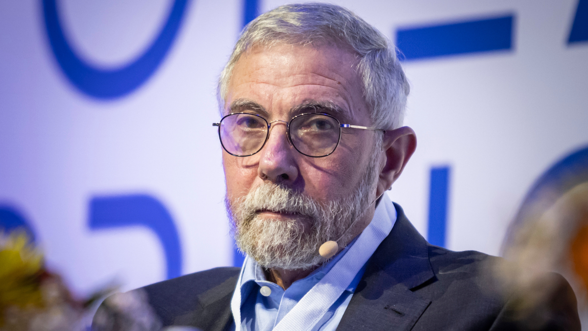 Paul Krugman, a Nobel laureate, participates as a speaker at the European Shipping Summit in Brussels, Belgium, on March 20, 2025.