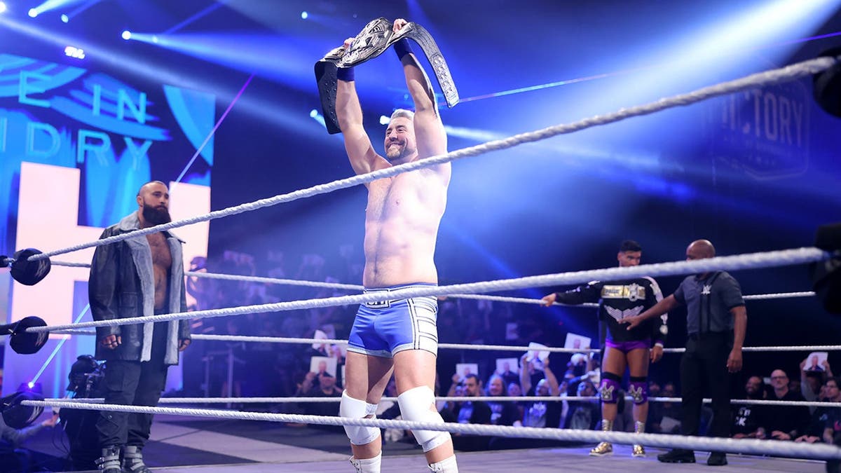 Joe Hendry entering the arena during NXT: Stand and Deliver event