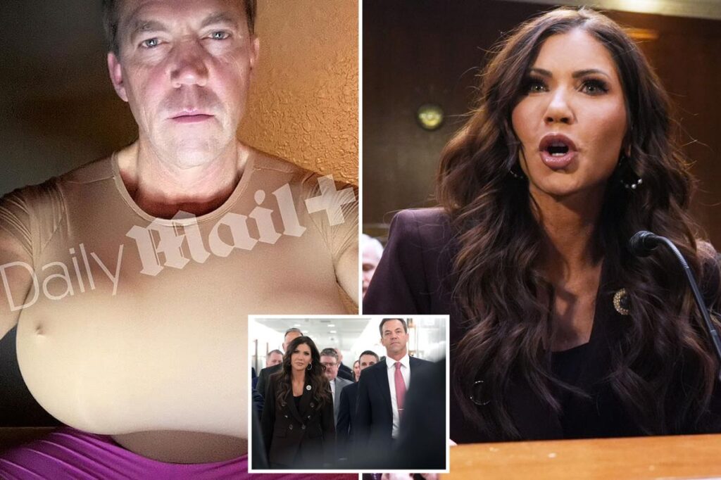 Kristi Noem’s husband has bizarre response to interview request after cross-dressing picture scandal