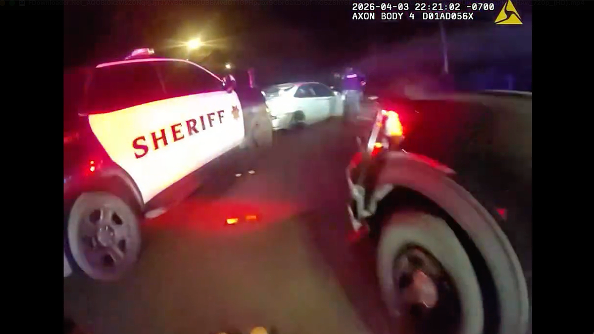 Deputies surround stolen Honda Civic after PIT maneuver during police chase in Thurston County Washington