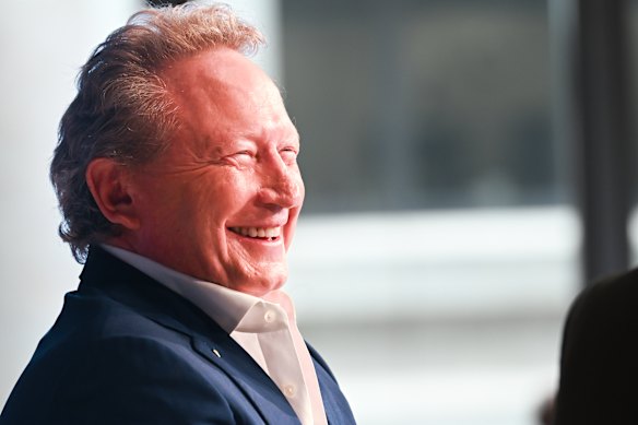 Fortescue executive chairman Andrew Forrest.