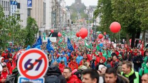 General strike in Belgium against government reforms