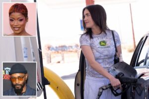Hollywood stars Keke Palmer and LaKeith Stanfield fill up gas tanks at LA station — and it’s all free