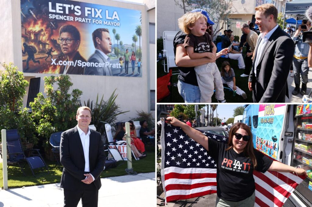 Spencer Pratt fires up the grill and his campaign in South LA