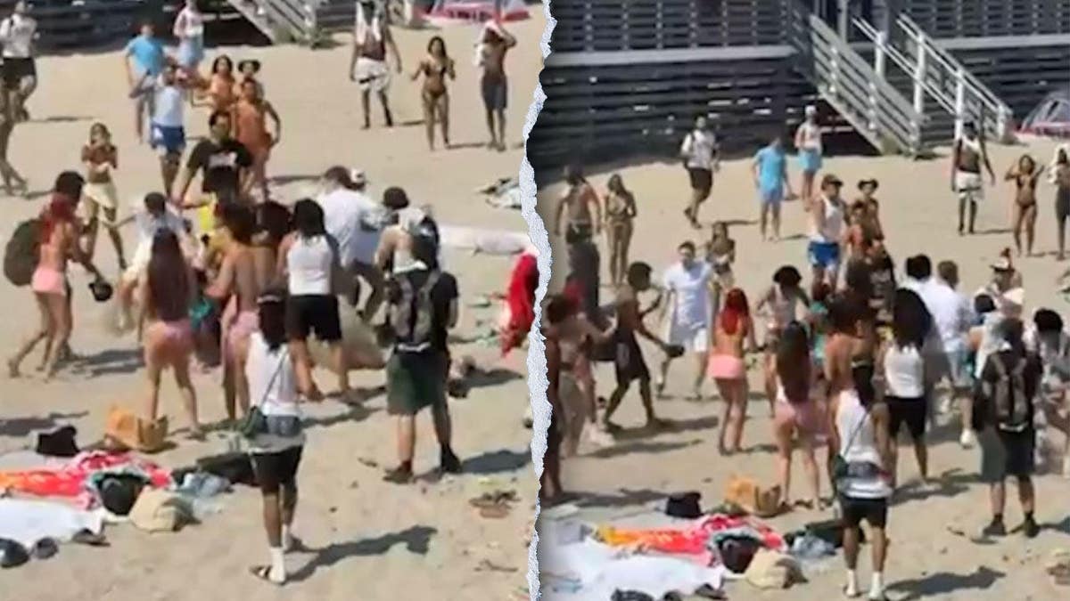 A crowd at Narragansett Town Beach