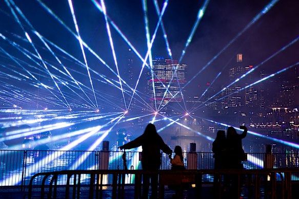Other Vivid attractions will proceed while the drone show remains grounded.