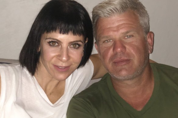 Nick Panagiotopoulos, pictured with wife Belinda, died while waiting for an ambulance.