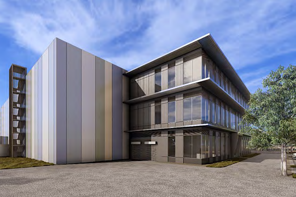 The data centre would have been three-storeys tall and located approximately 40 metres from the Helena River.