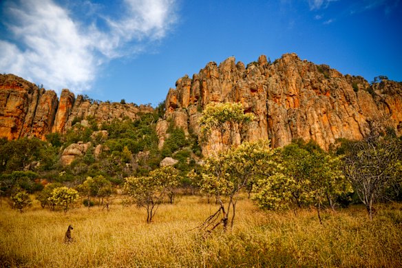 The Organ Pipes section of Mount Arapiles.
