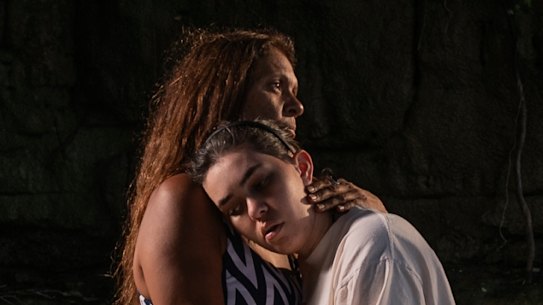 Eileen McLeod and her daughter Jade Sturgeon. Jade and her sister have both had brain cancer, which is potentially linked to the PFAS contamination of Wreck Bay.