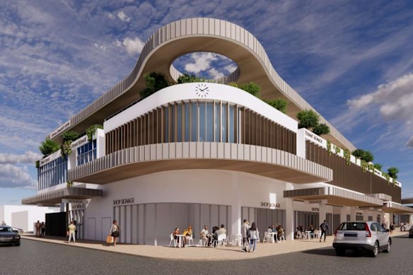 An artist’s impression of the new building planned by the City of Brisbane Investment Corporation in Wynnum. 
