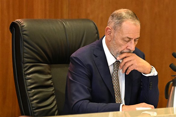 Commissioner Paul Anastassiou at the opening of the commission of inquiry in Brisbane in July last year.