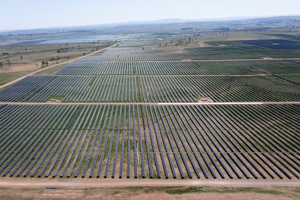 New England Solar Farm outside Uralla is in the heart of  Barnaby Joyce’s electorate.